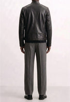 Men Leather Biker Jacket