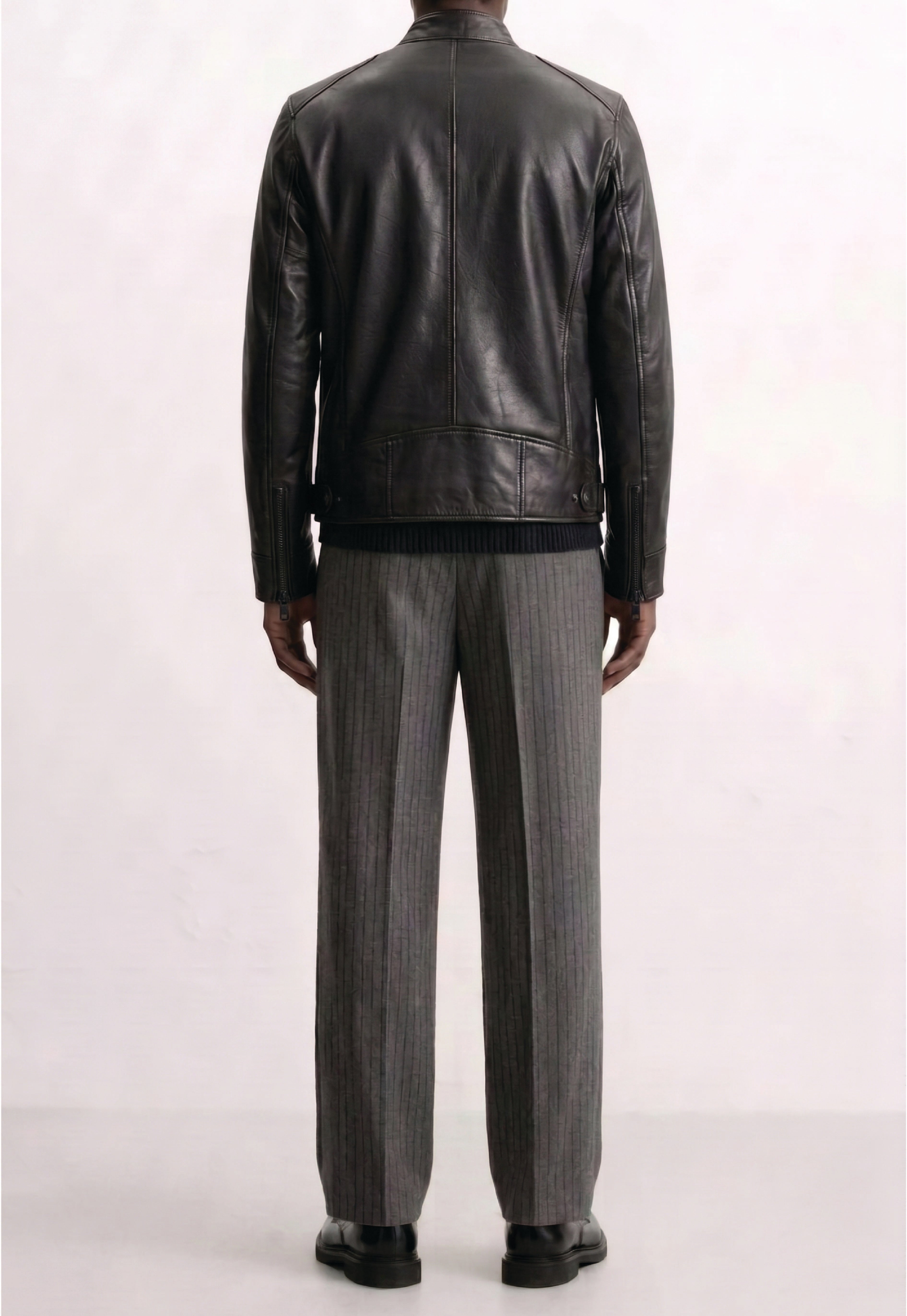 Men Leather Biker Jacket