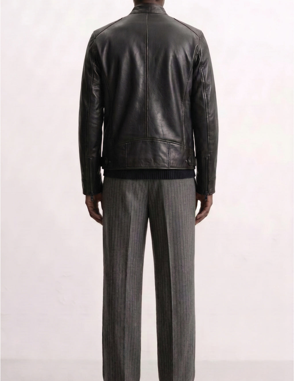 Men Leather Biker Jacket