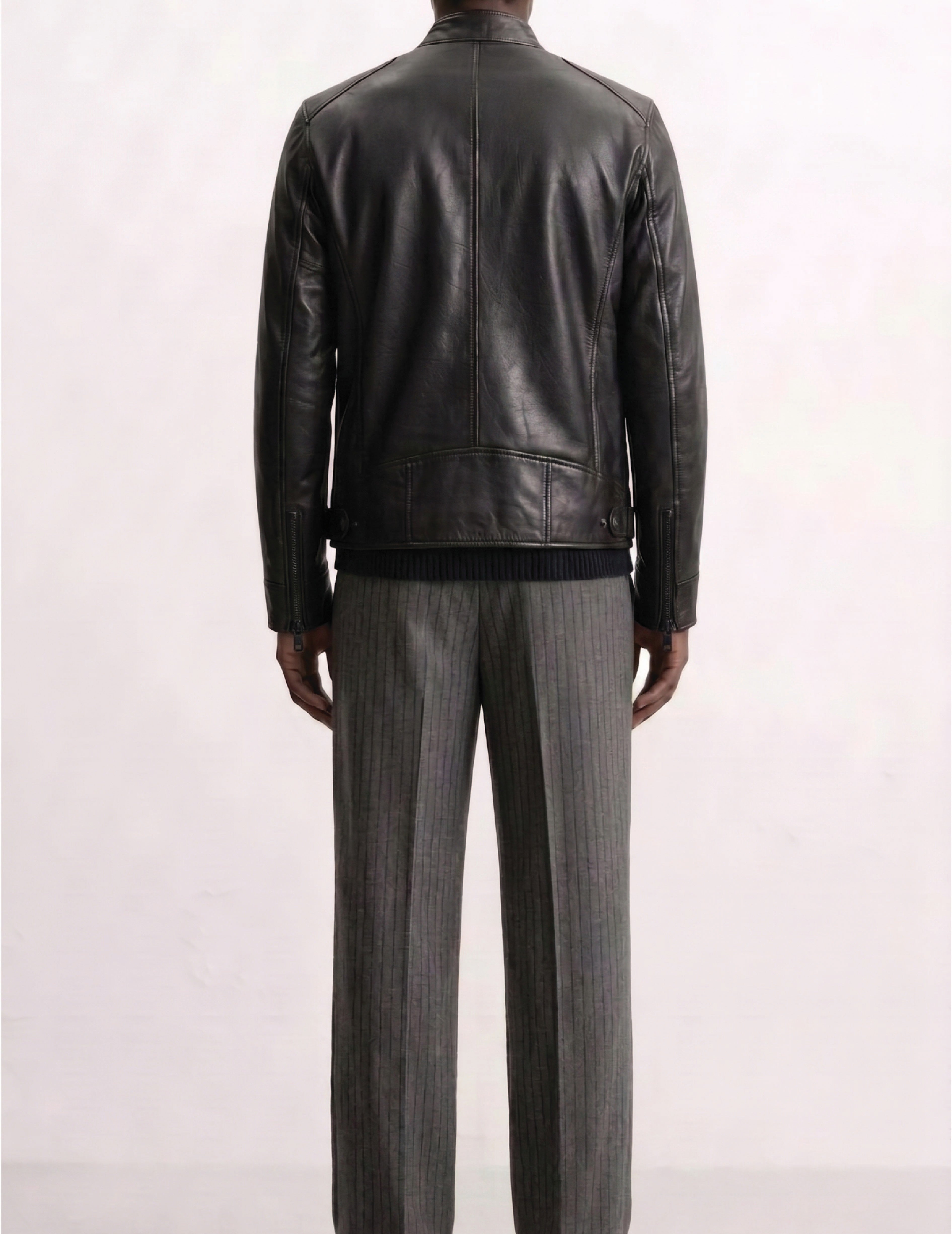 Men Leather Biker Jacket