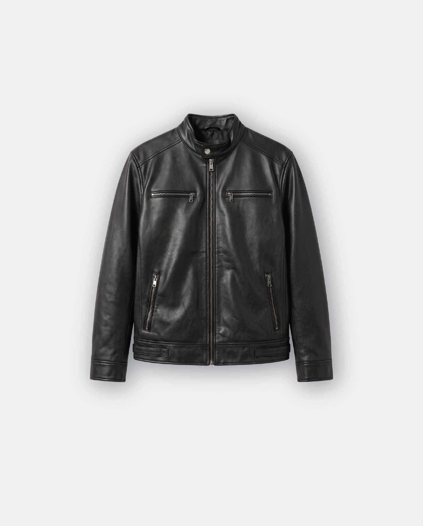 Men Leather Biker Jacket
