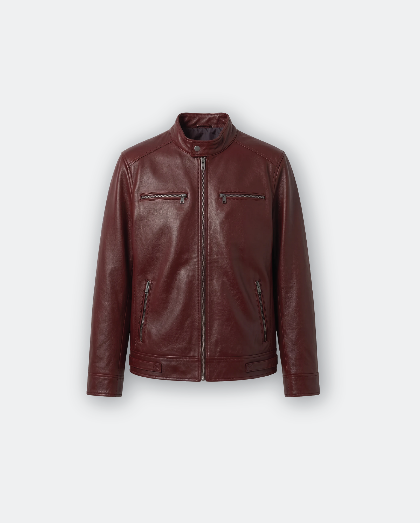 Men Leather Biker Jacket