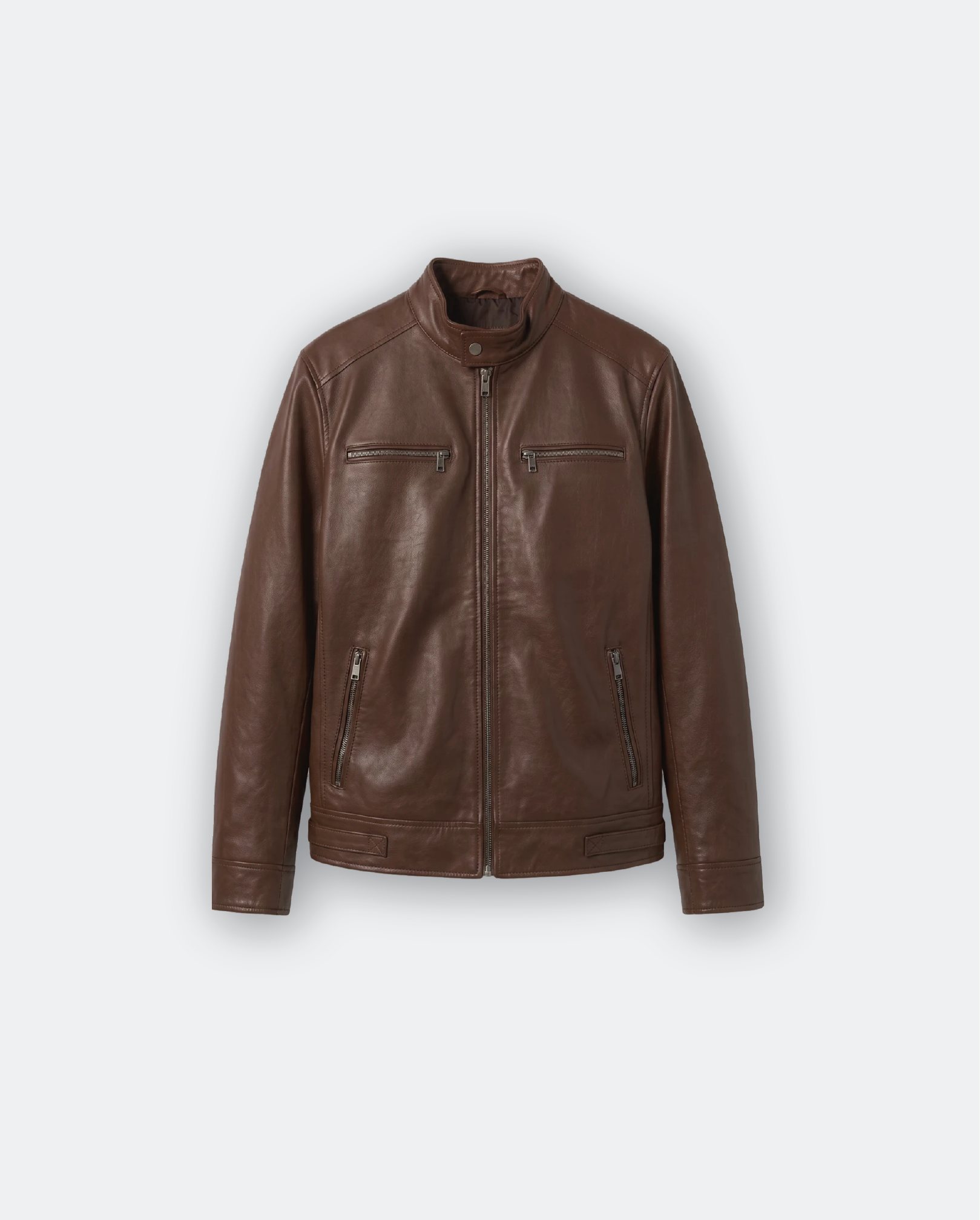Men Leather Biker Jacket