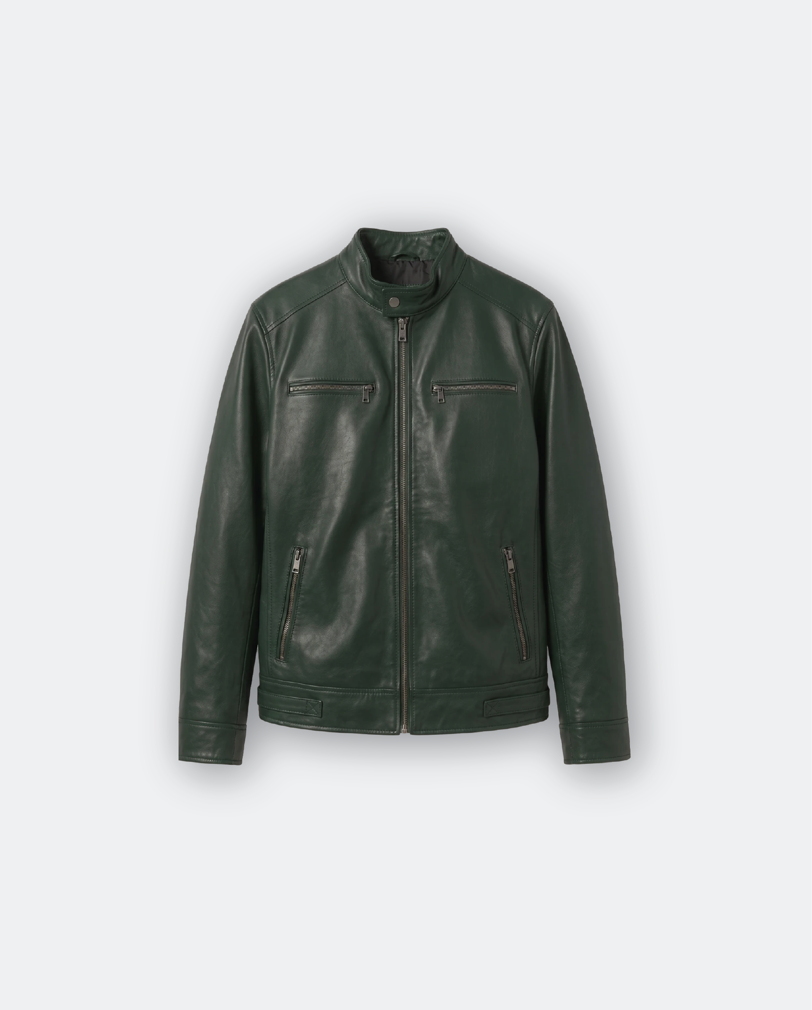 Men Leather Biker Jacket