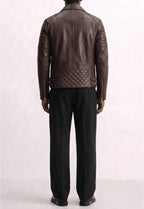 Men Leather Motorcycle Jacket