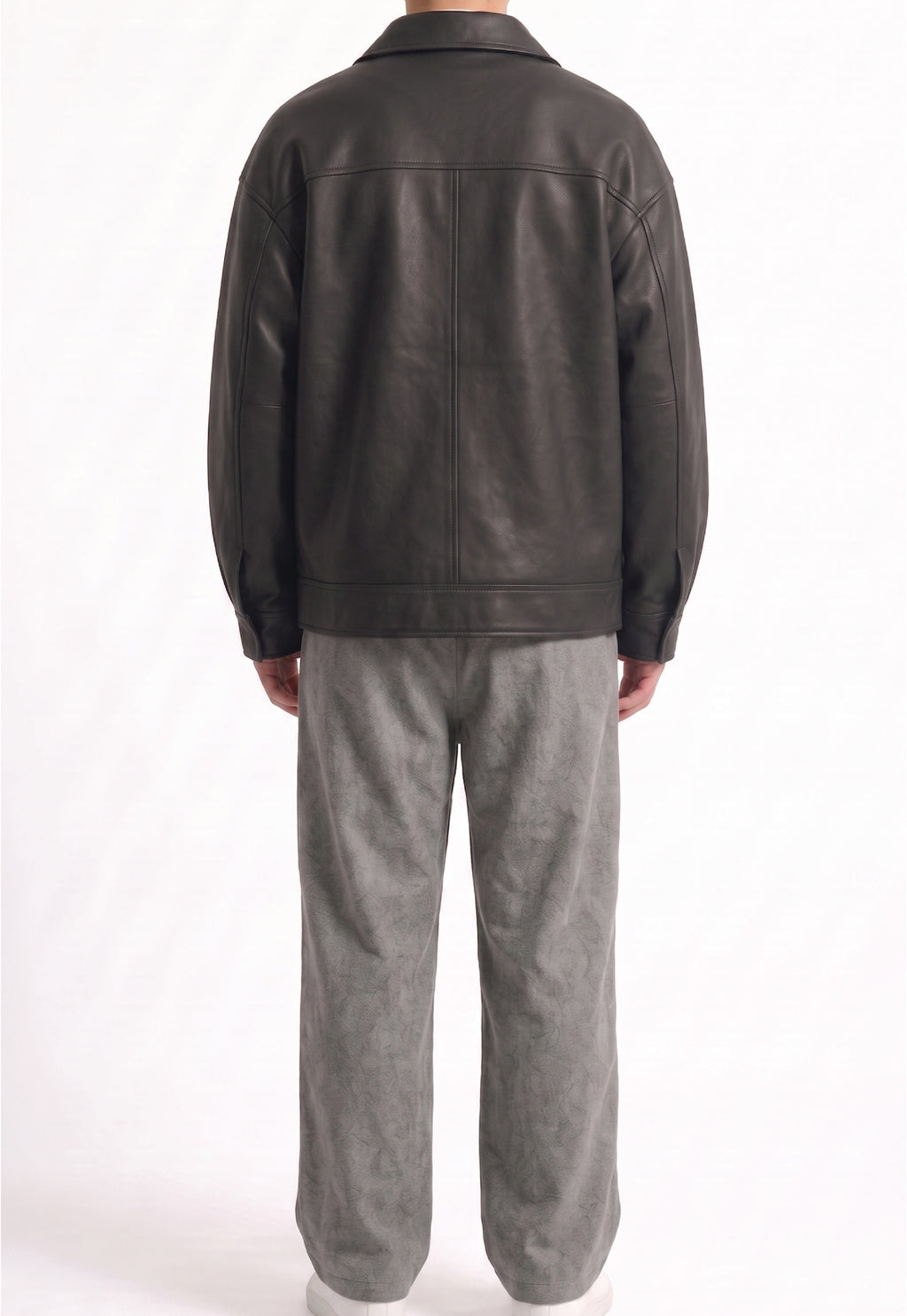Men Oversized Black Jacket