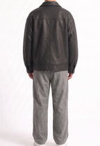 Men Oversized Black Jacket