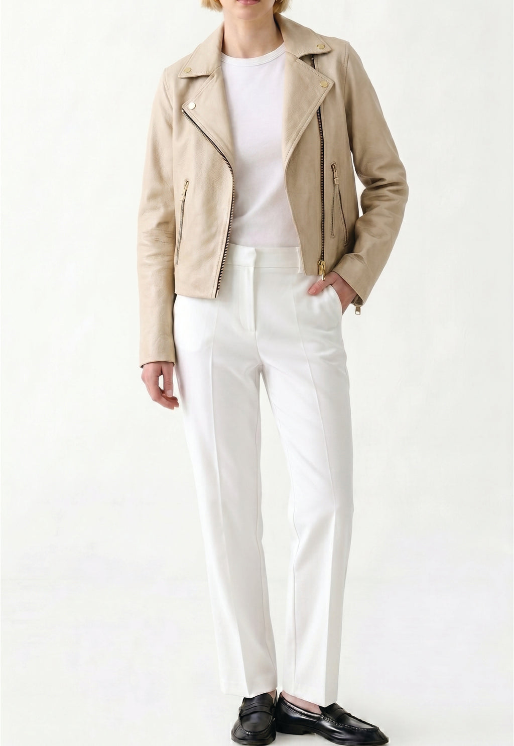 Women Leather Biker Jacket