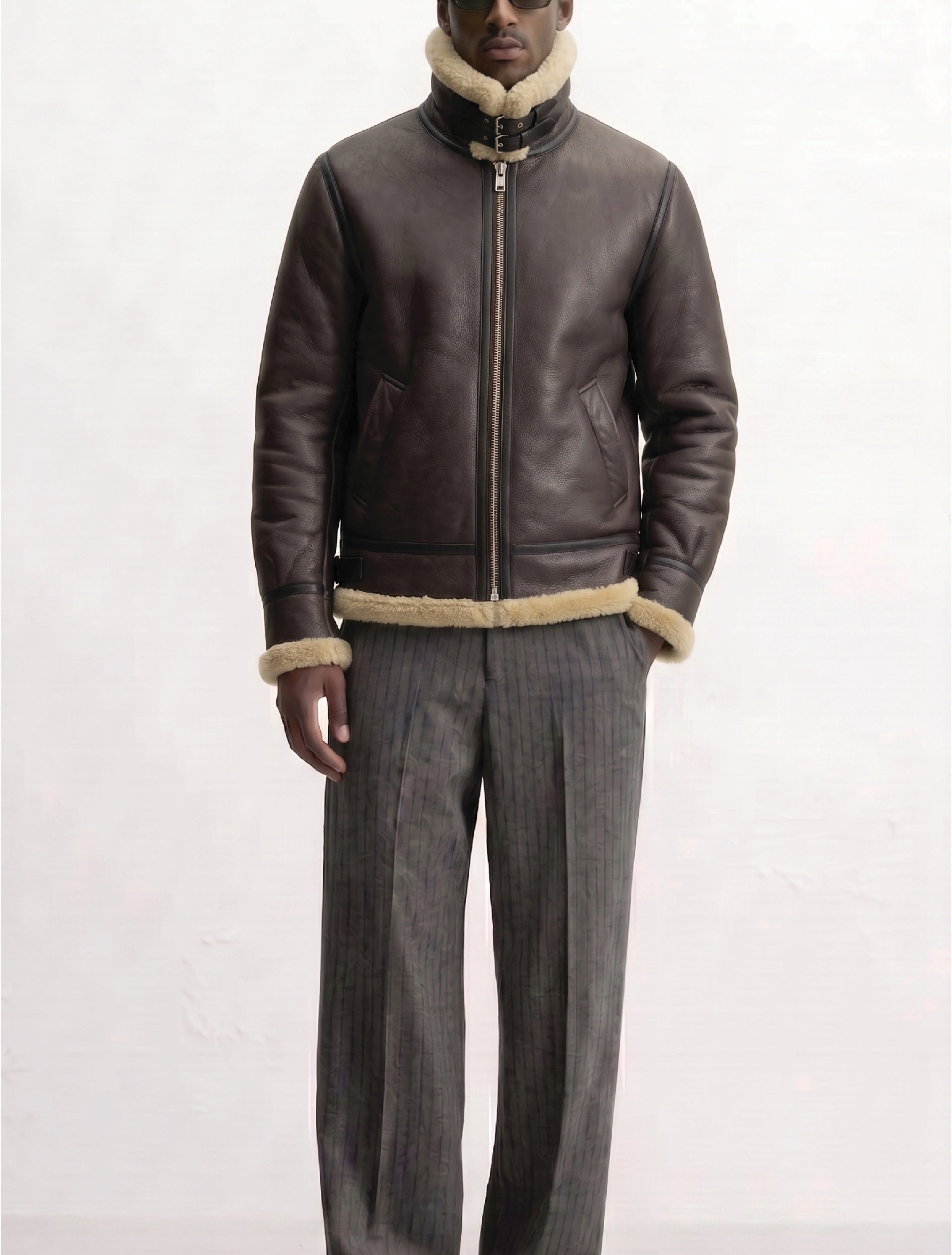 Men B3 Shearling Bomber