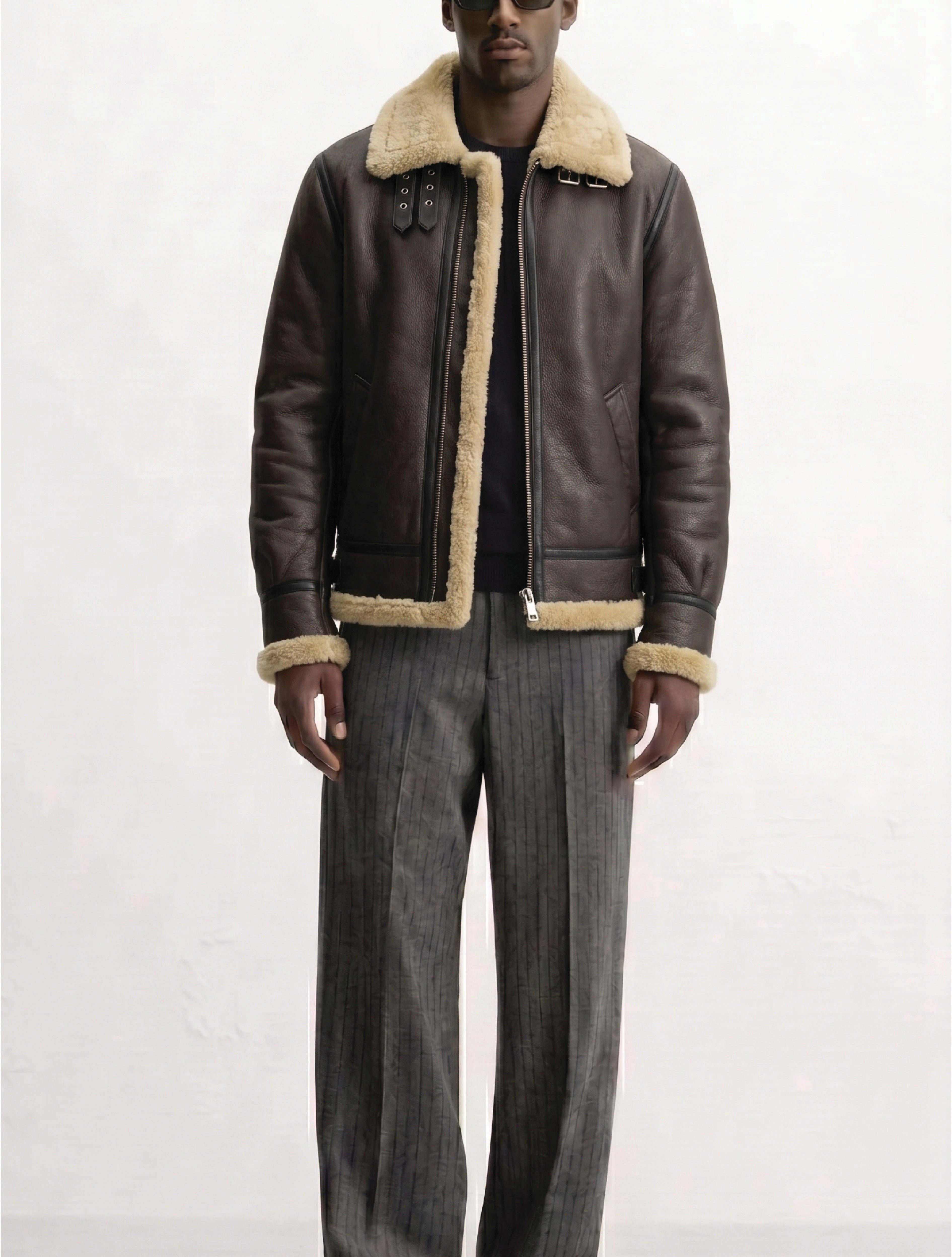 Men B3 Shearling Bomber
