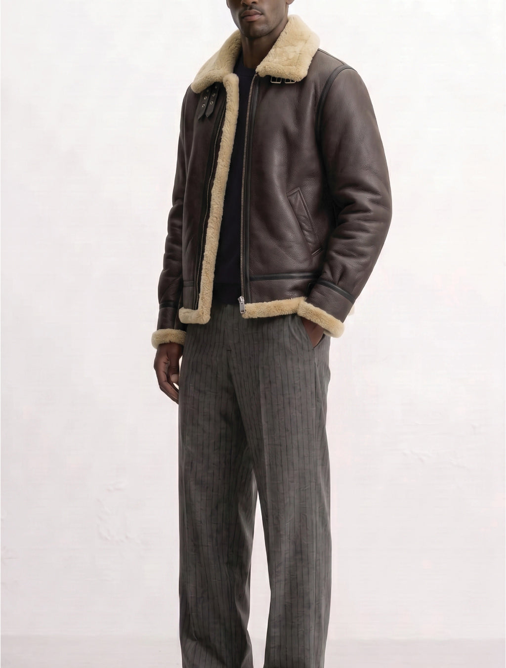 Men B3 Shearling Bomber