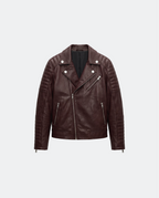 Men Leather Motorcycle Jacket