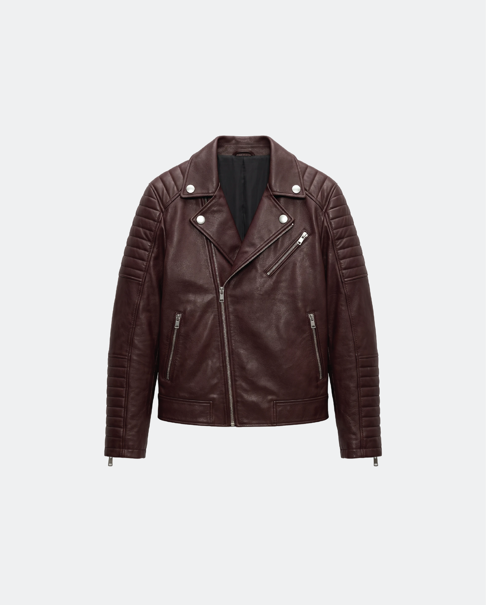 Men Leather Motorcycle Jacket