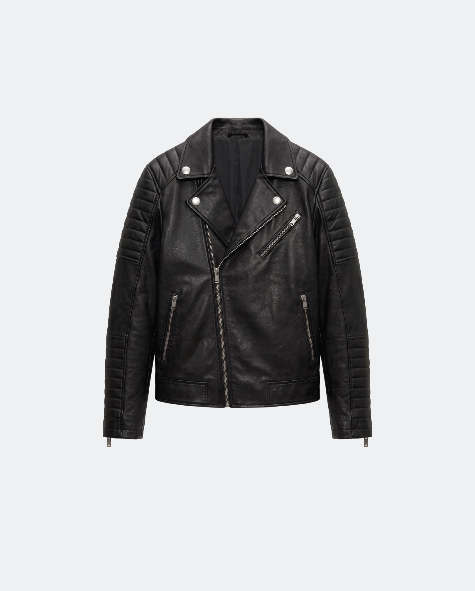 Men Leather Motorcycle Jacket
