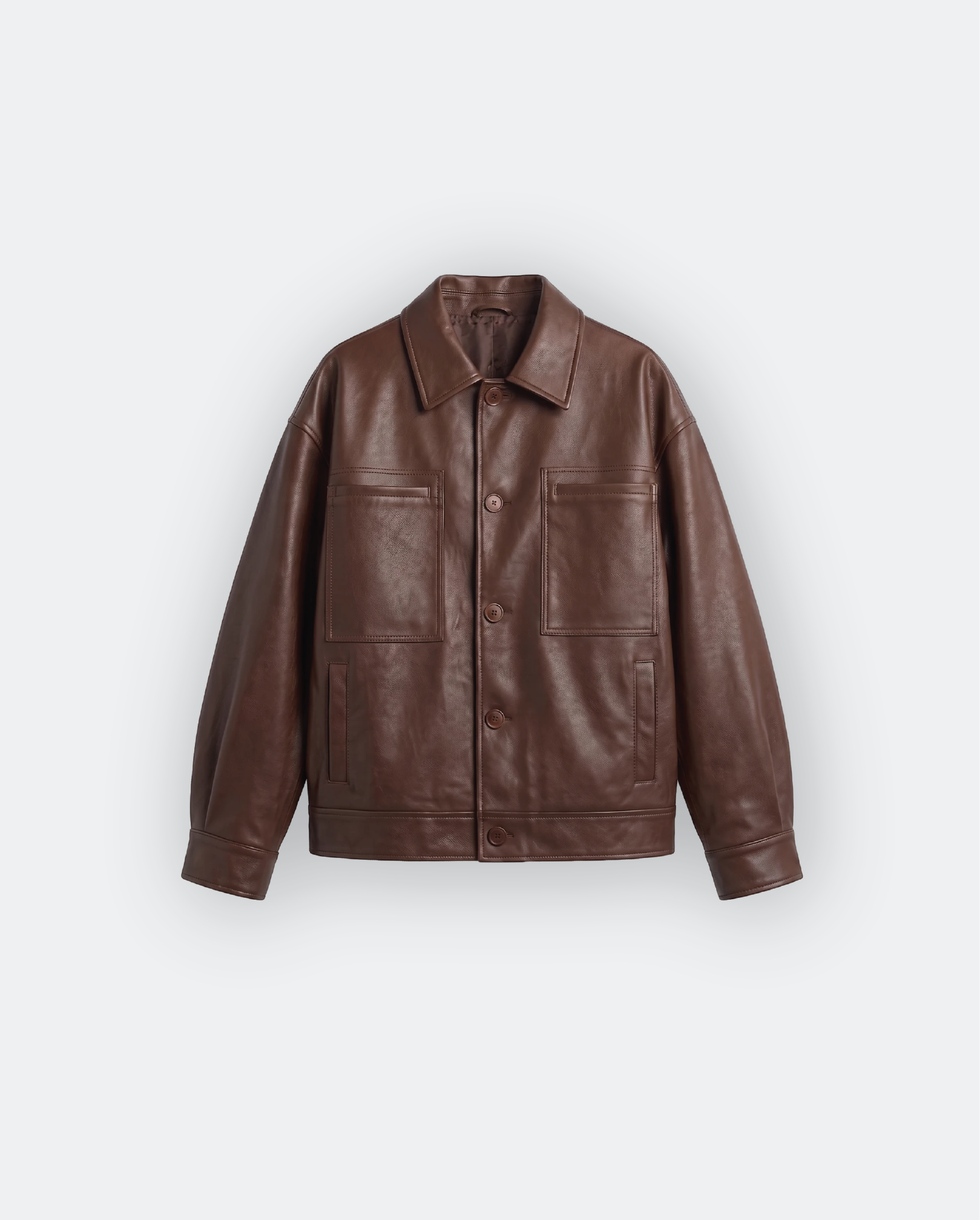 Men Oversized Black Jacket