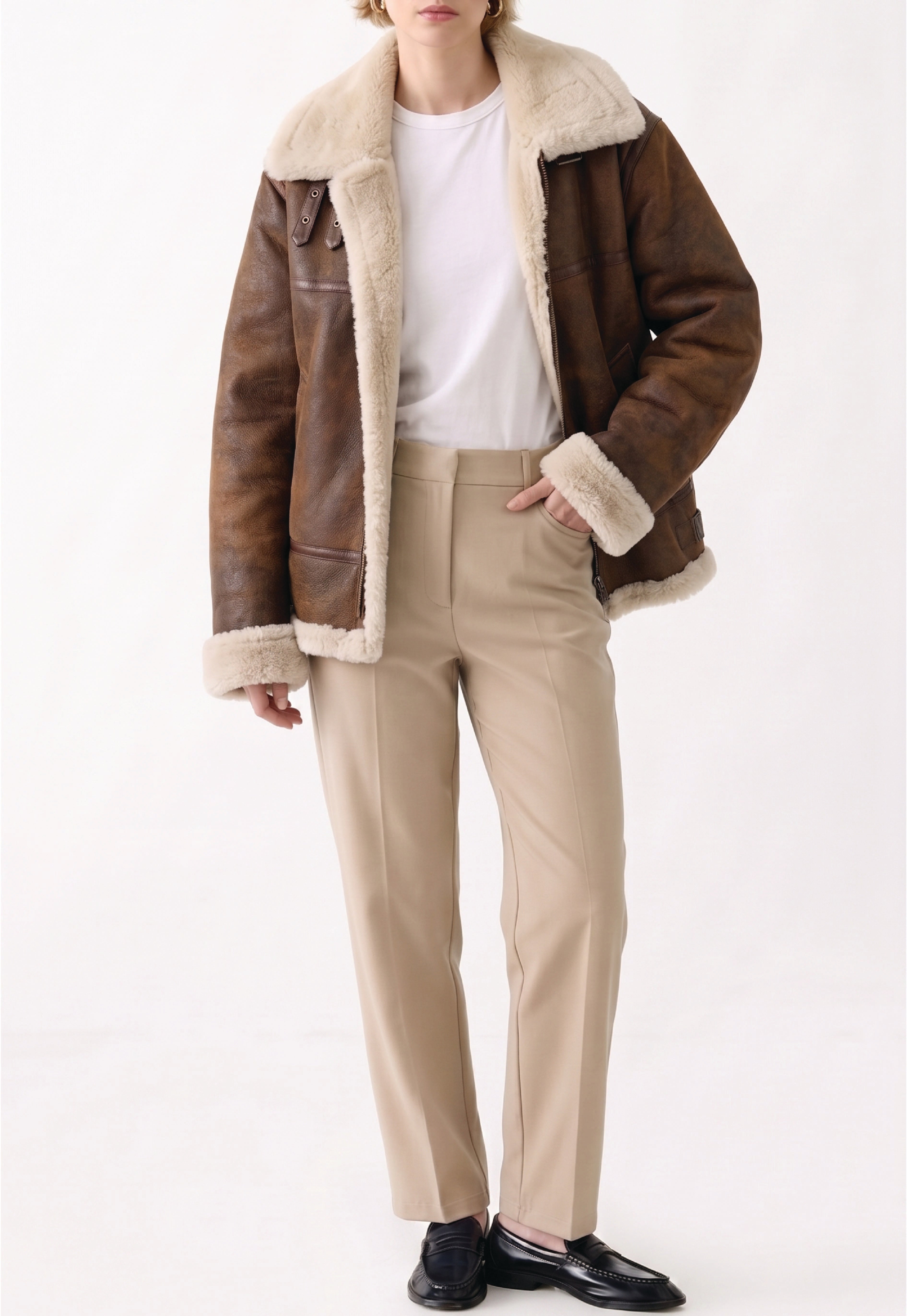 Women B3 Shearling Bomber