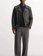 Men Ghost Motorcycle Jacket