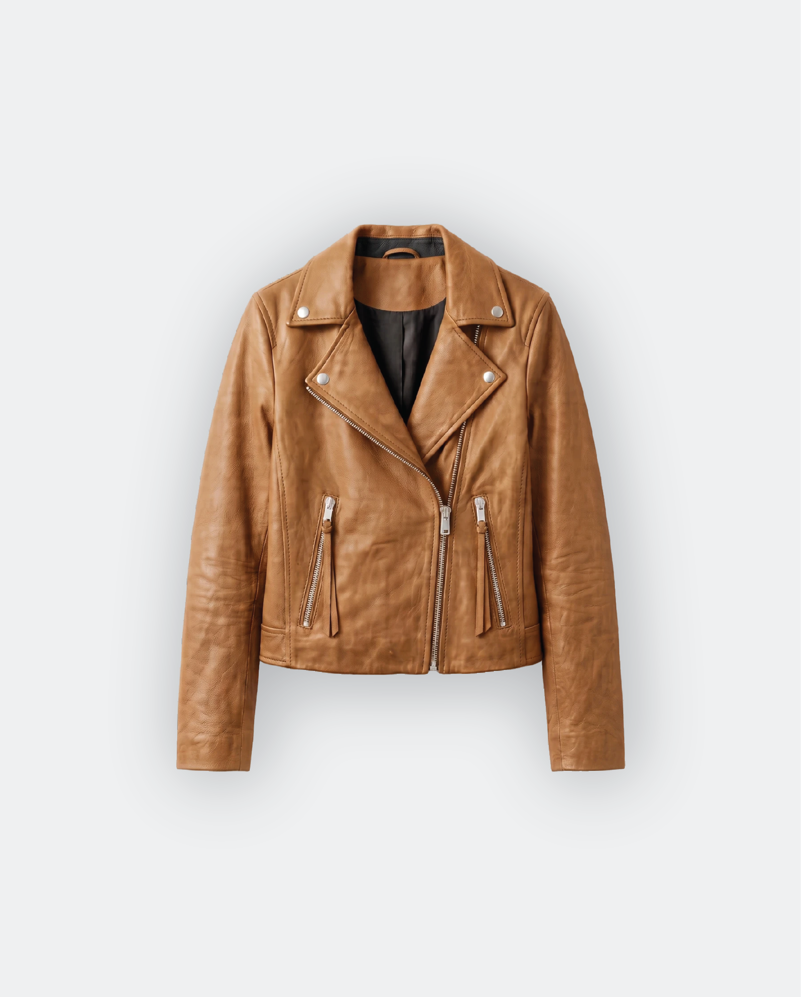 Women Leather Biker Jacket