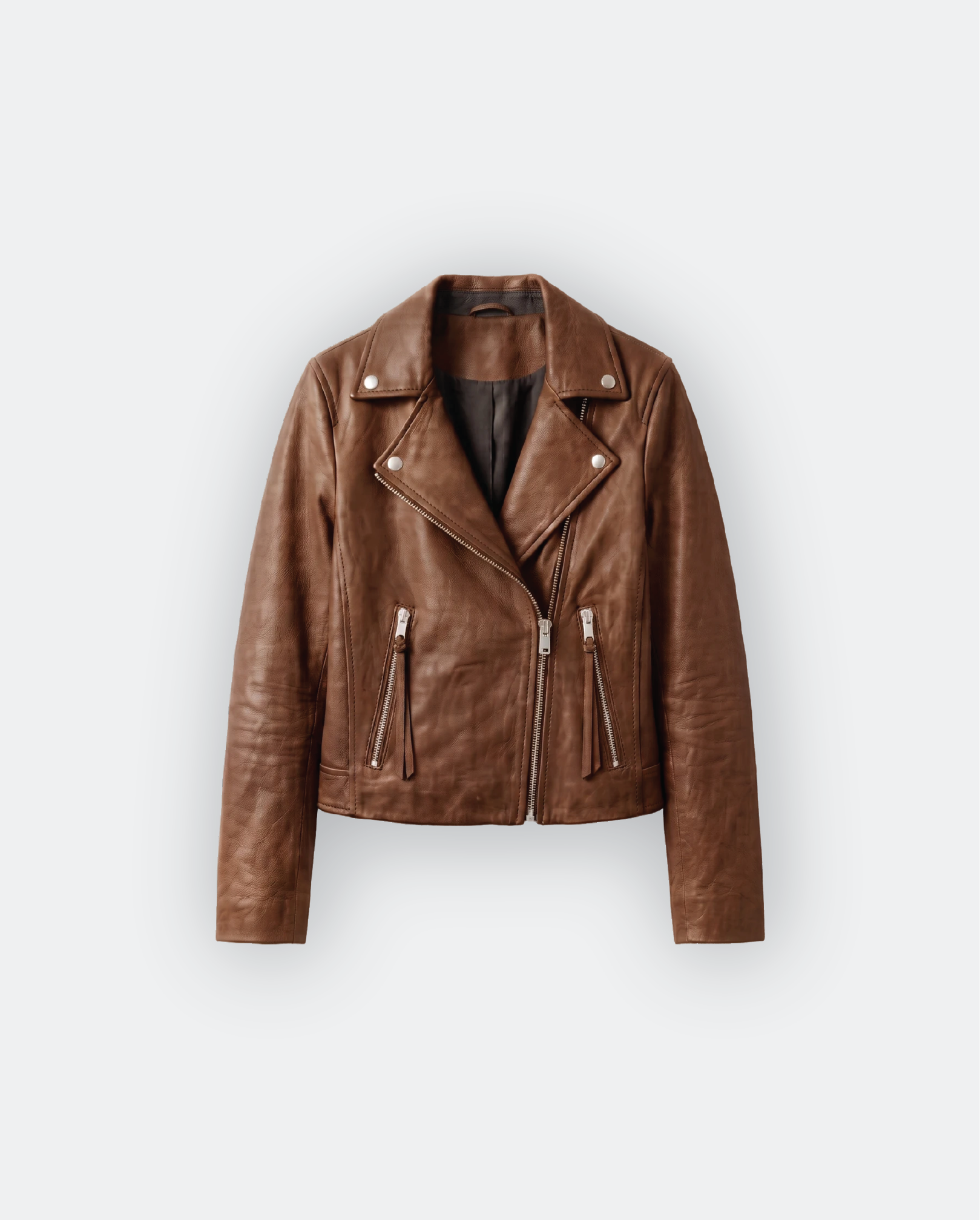 Women Leather Biker Jacket