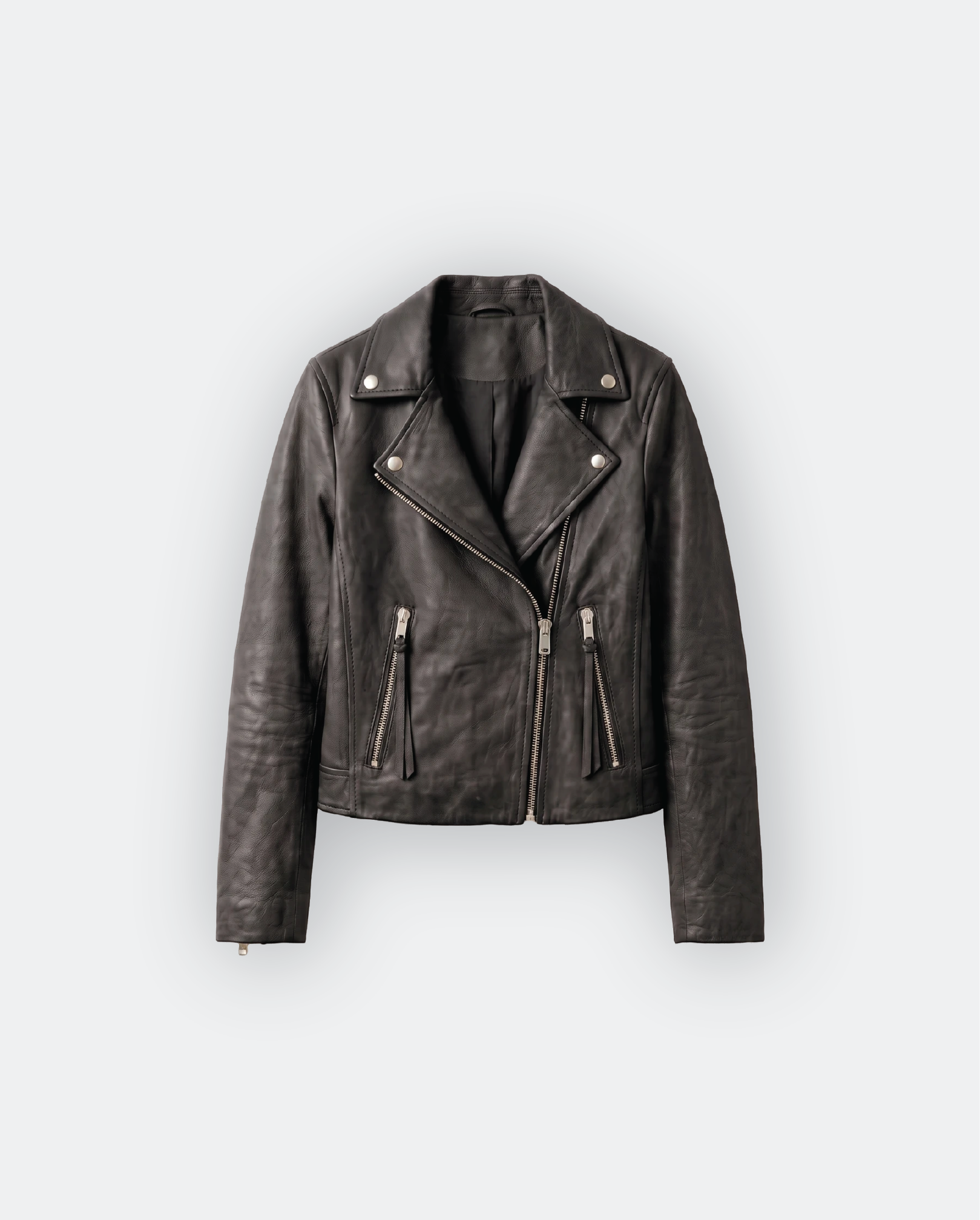 Women Leather Biker Jacket