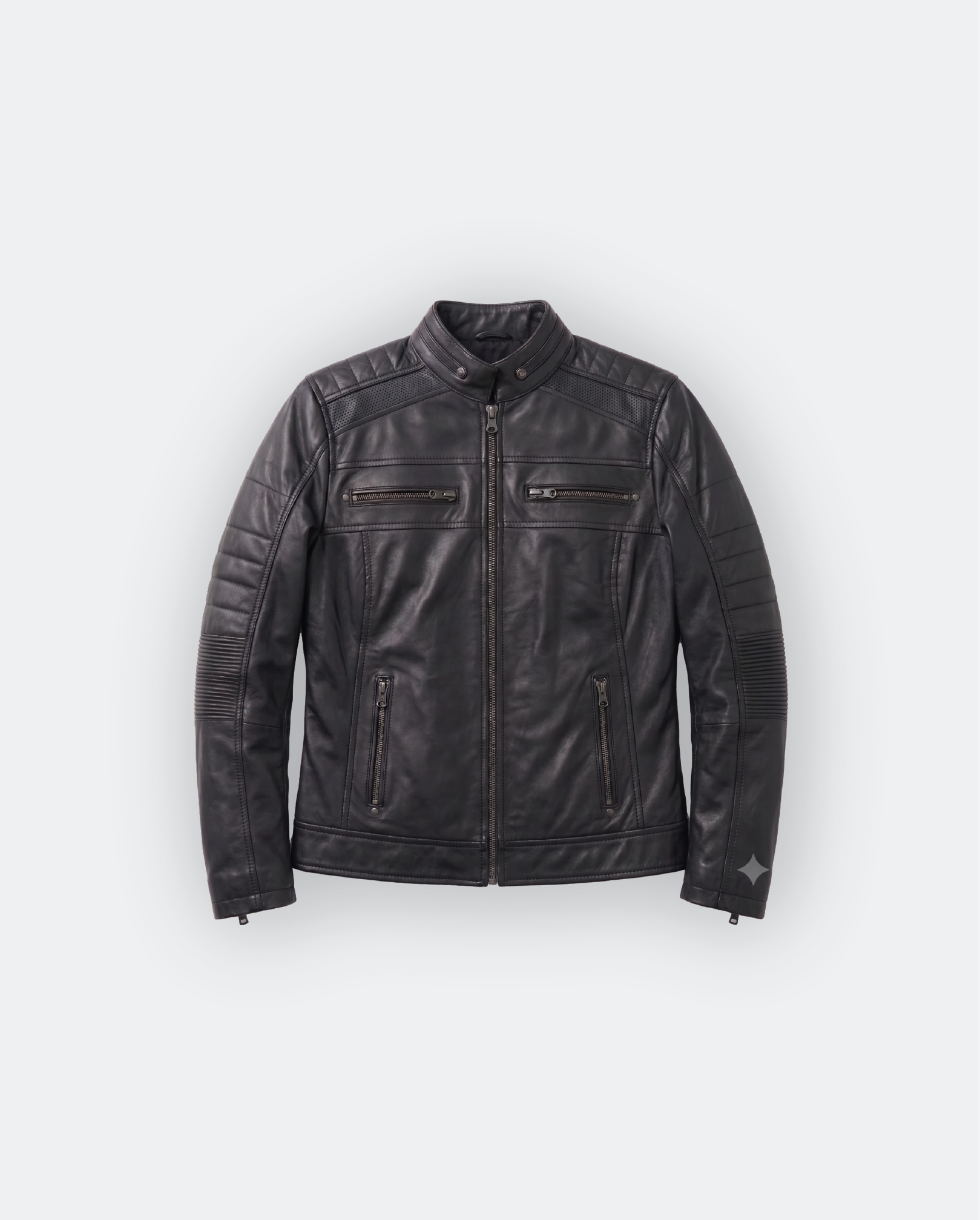 Women Café Racer Leather Jacket