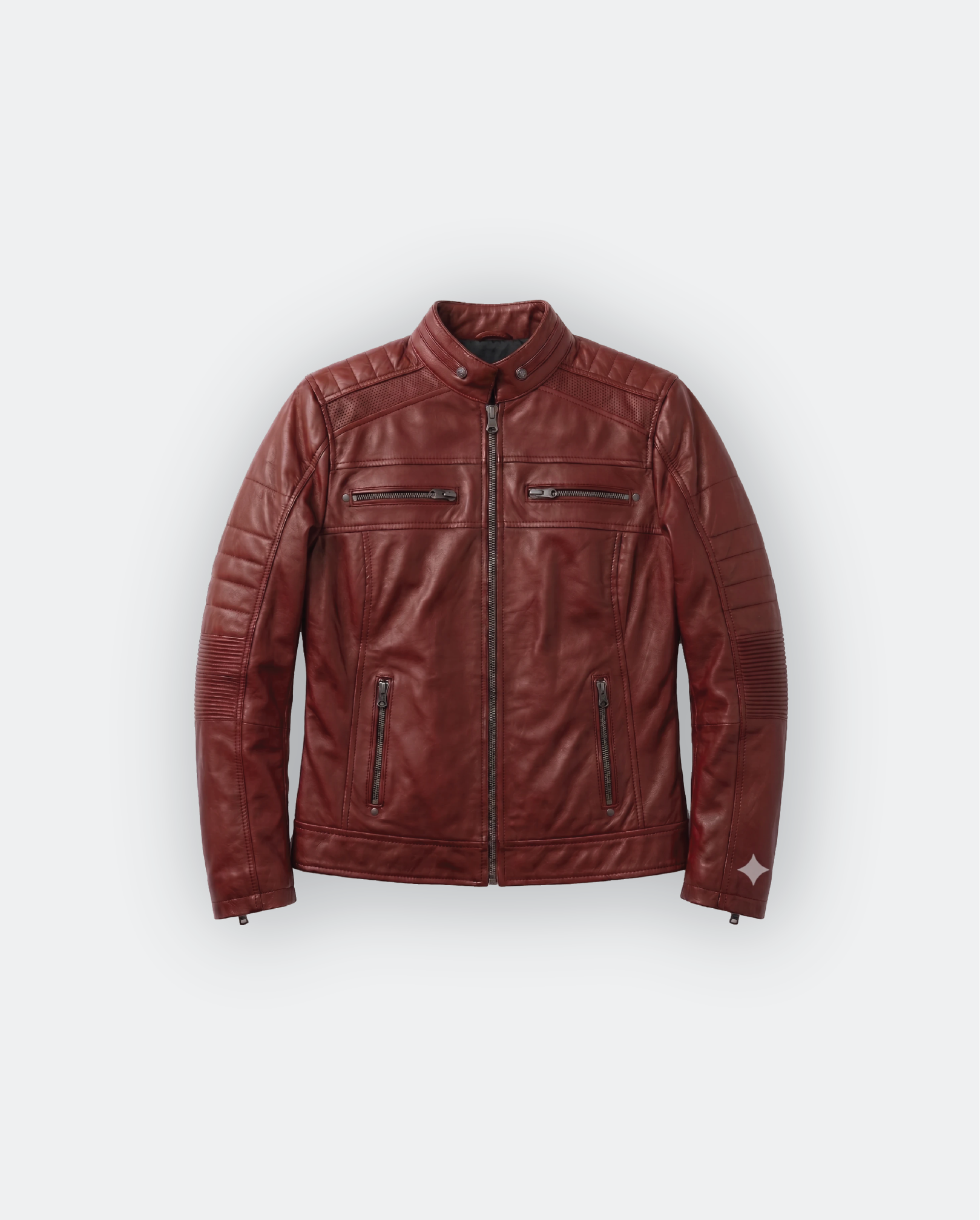 Women Café Racer Leather Jacket