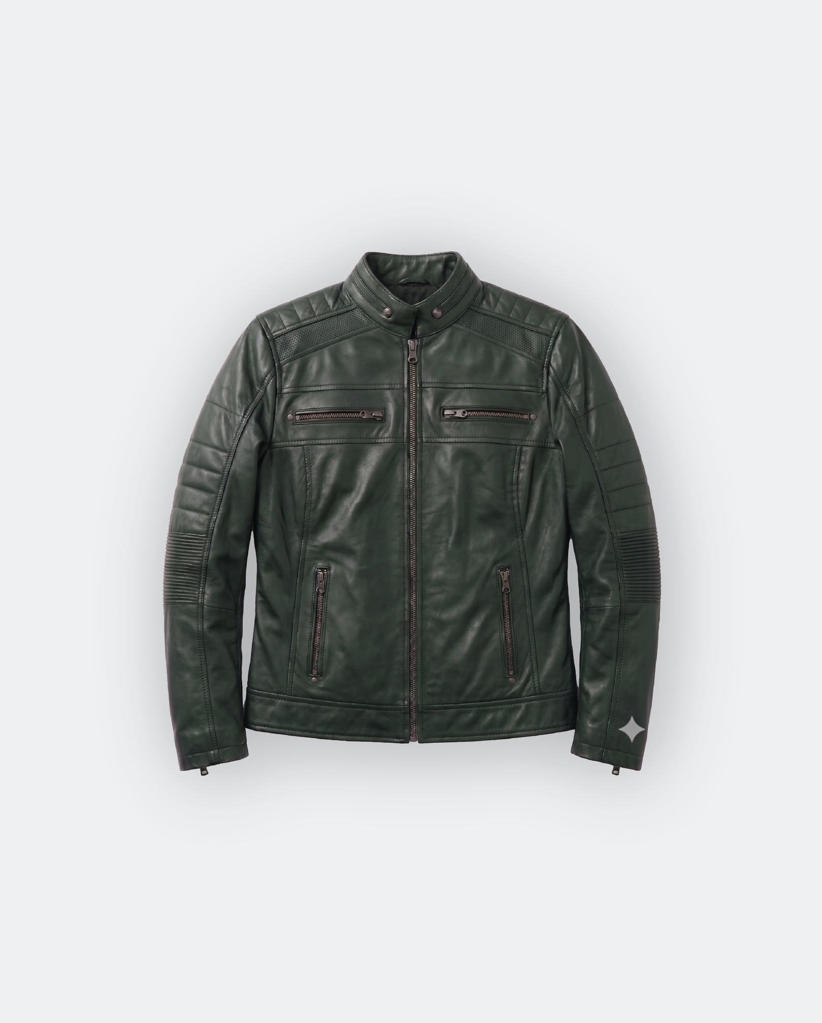 Women Café Racer Leather Jacket