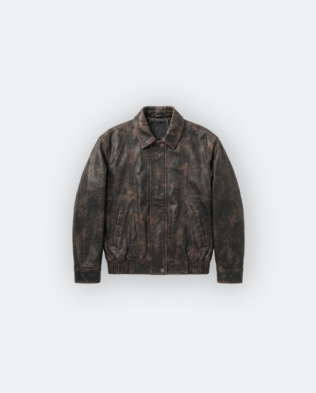 Women Distressed Leather Jacket
