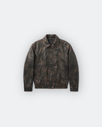 Women Distressed Leather Jacket