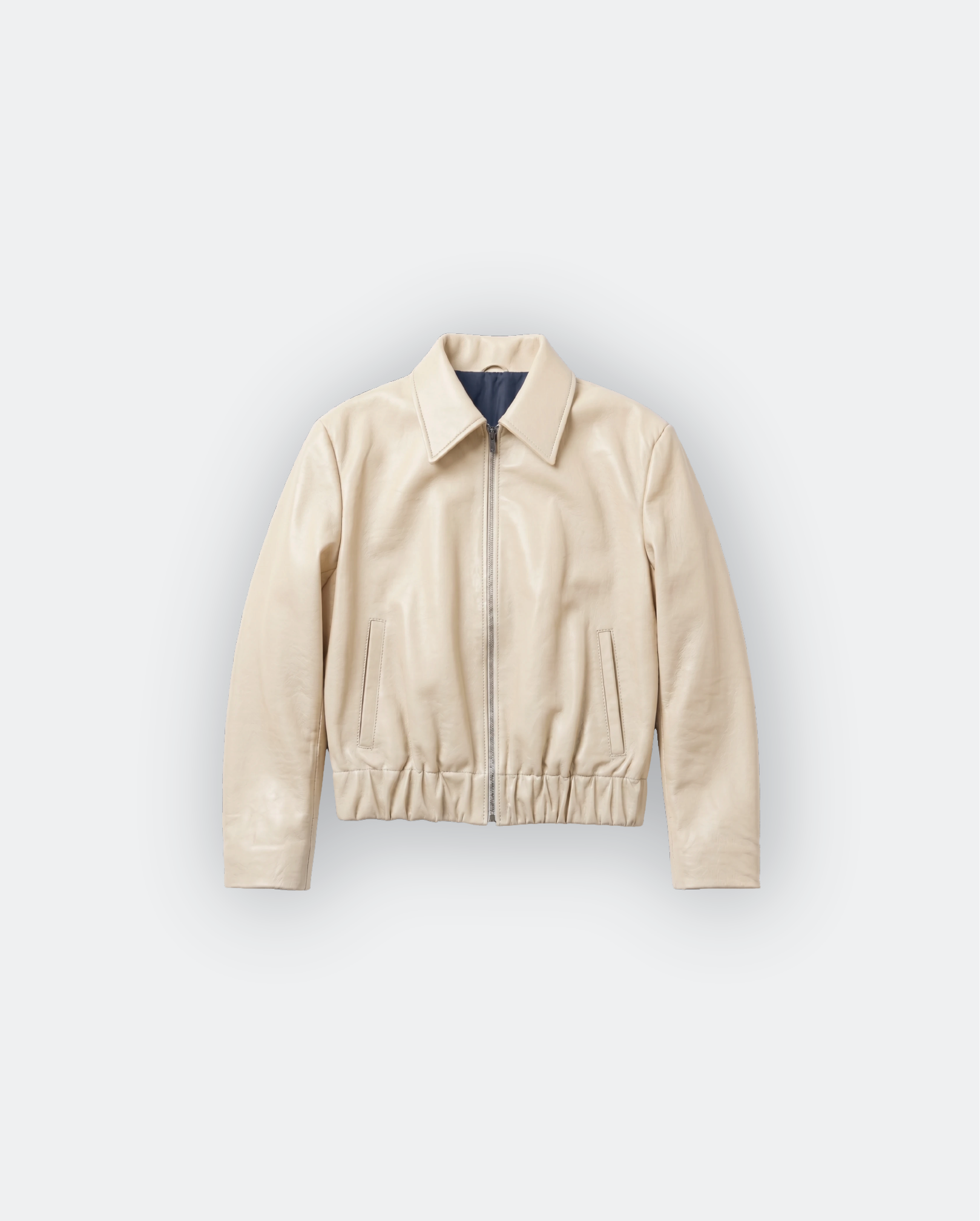 Women Oversized Leather Bomber