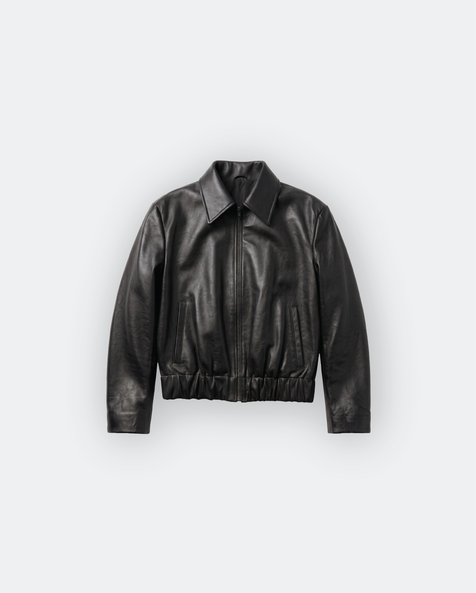 Women Oversized Leather Bomber