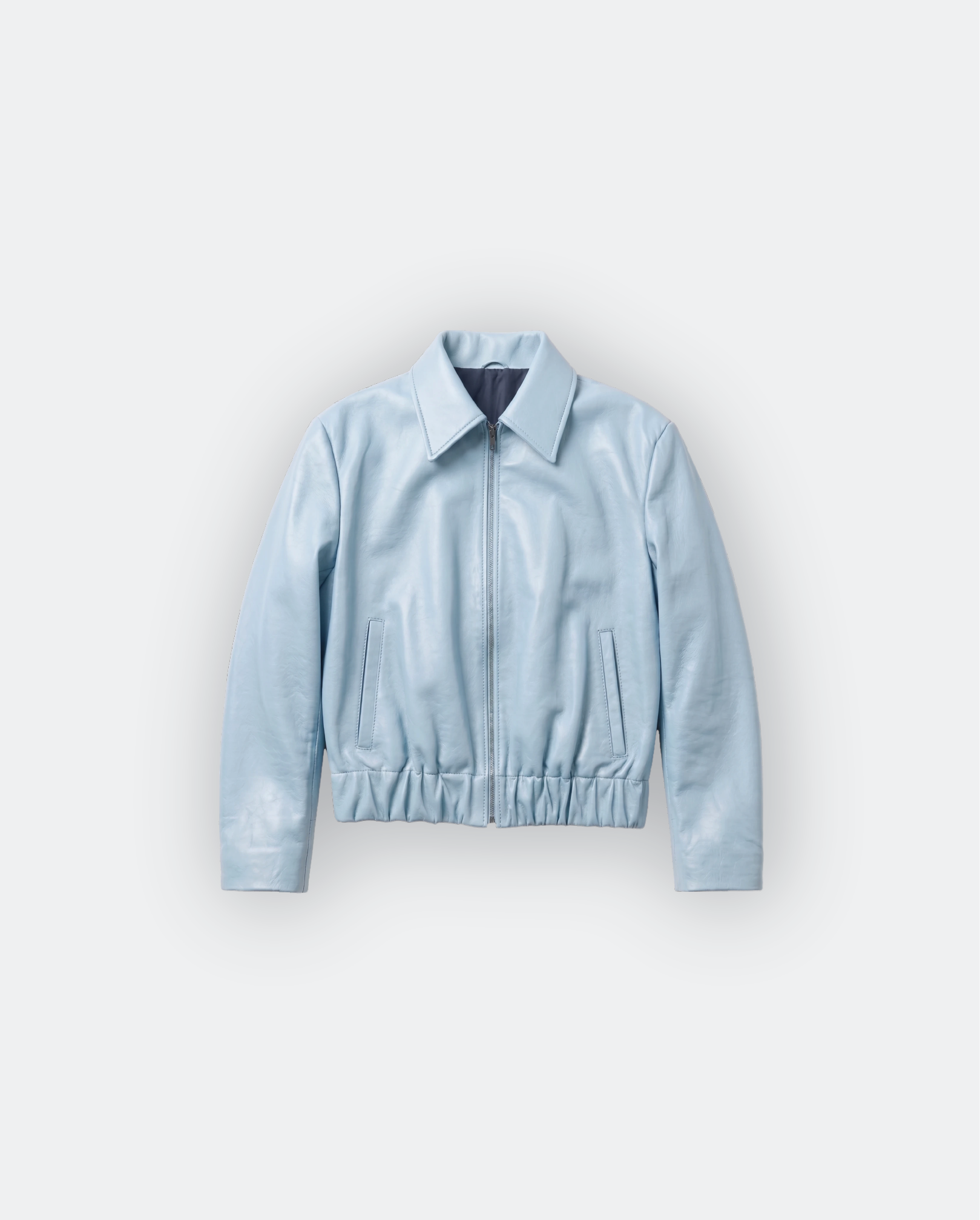 Women Oversized Leather Bomber